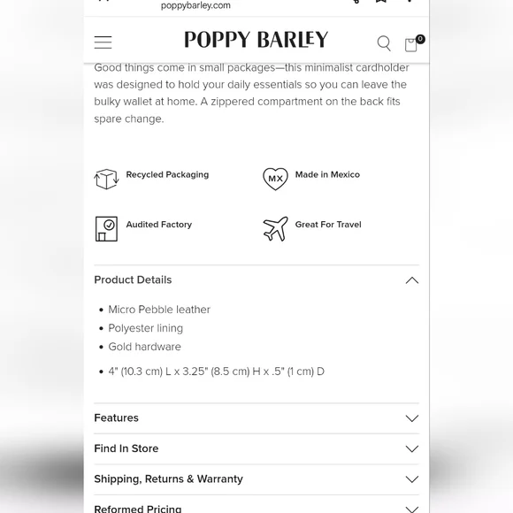 Poppy Barley Day To Night Bag With Matching Cardholder - Picture 9 of 9